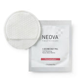 NEOVA 5-Second Daily Peel exfoliating treatment pad with product packaging for instant skin resurfacing