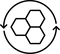 NEOVA Cell Regeneration Icon - Icon with circular cell-like shapes indicating skin renewal and regeneration.