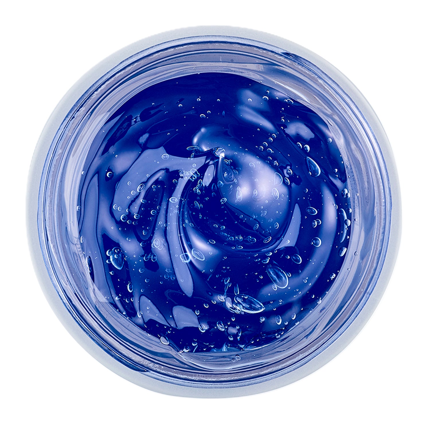 NEOVA Copper Peptide Complex Science Image - Abstract blue-toned copper peptide facial mask in a jar, representing copper peptide complex and advanced skin repair science.